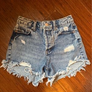 Wild Fable Blue Distressed Jean Shorts